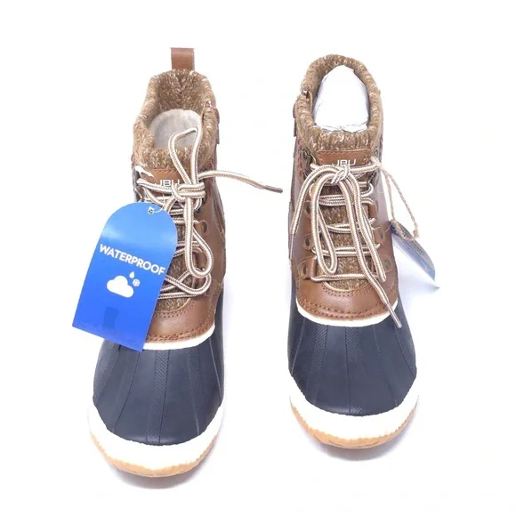 JBU Casey Waterproof Mid Calf Boot Taupe/Dark Taupe Size 8M - Picture 10 of 11